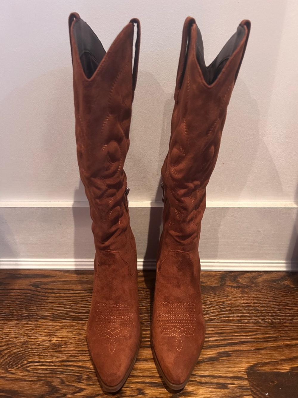 Suede Cowboy Boots